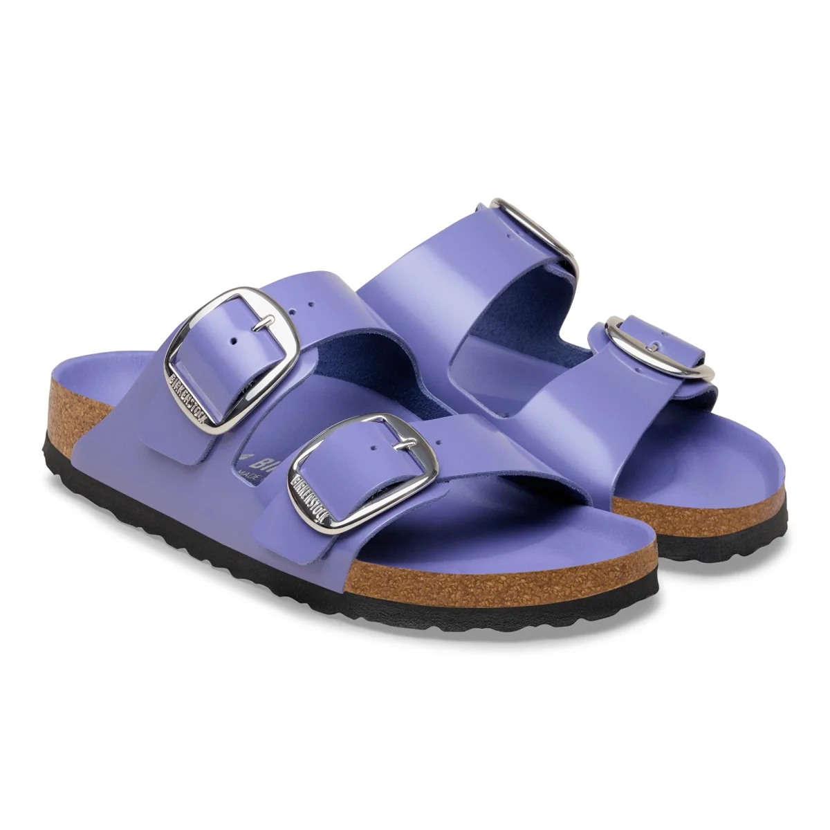 Arizona Big Buckle Natural Leather Patent High-Shine Purple Dusk - Image 6