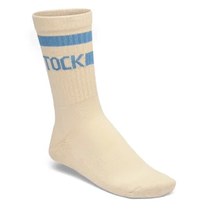 Cotton Tennis Socks Cotton/Polyamid/Elastane Oatmeal/Archive Denim Blue